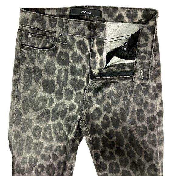 Joe's Jeans Flawless The Charlie High Rise Skinny Ankle Jeans, Grey Leopard, 25 - Picture 8 of 16